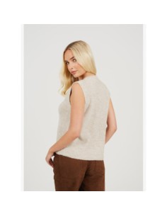 BRAVE SOUL CHALECO 125NELLIEMNK_BE BEIGE (W)