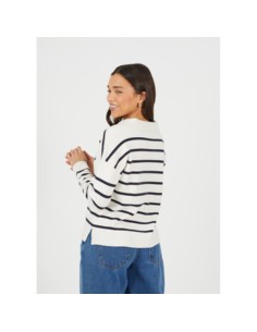 BRAVE SOUL JERSEY 248STRIPEIVY_CRU CRUDO (W)