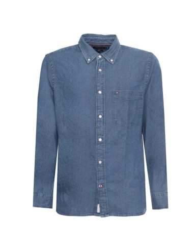 TOMMY HILFIGER CAMISA XM0XM02457_AZ AZUL (M)