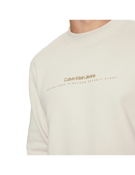 CALVIN KLEIN SUDADERA J30J327119_CRU CRUDO (M)