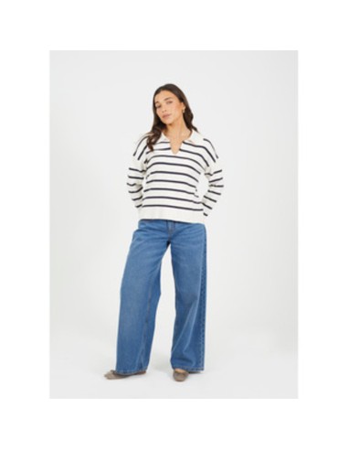 BRAVE SOUL JERSEY 248STRIPEIVY_CRU CRUDO (W)