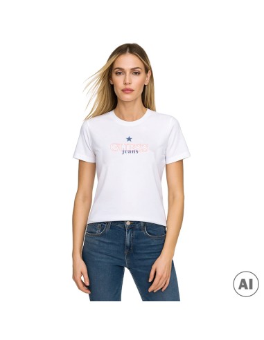 GUESS CAMISETAS W4YI12J1314_BL BLANCO (W)