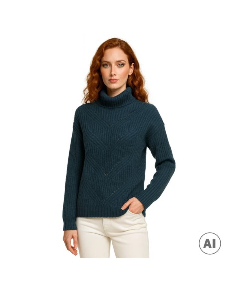 GUESS JERSEY 3BGR195785Z_AZ AZUL (W)