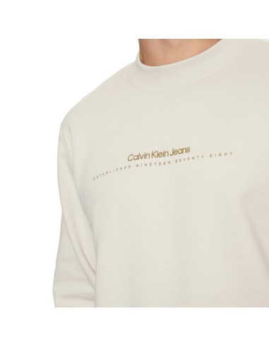 CALVIN KLEIN SUDADERA J30J327119_CRU CRUDO (M)