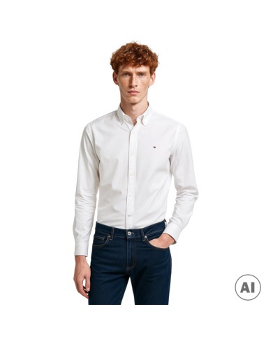 TOMMY HILFIGER CAMISA XM0XM02573_BL BLANCO (M)