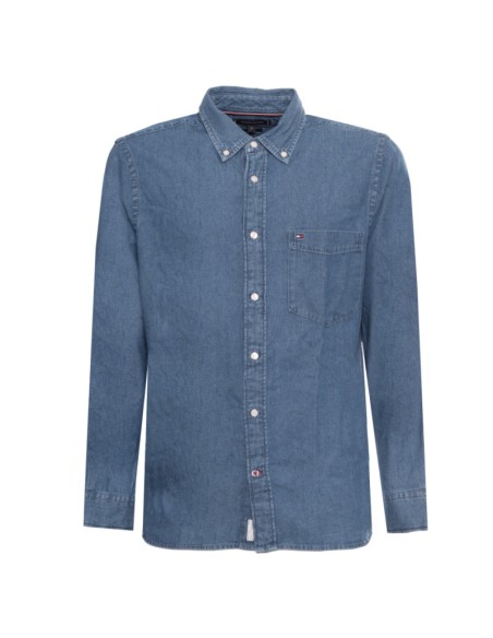 TOMMY HILFIGER CAMISA XM0XM02457_AZ AZUL (M)