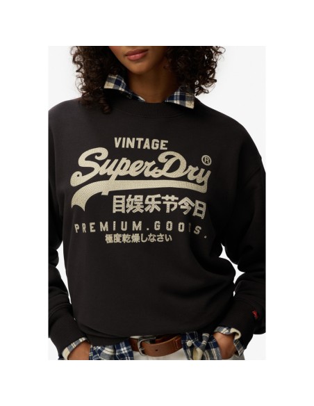 SUPERDRY SUDADERA W2012399A_NG NEGRO (W)