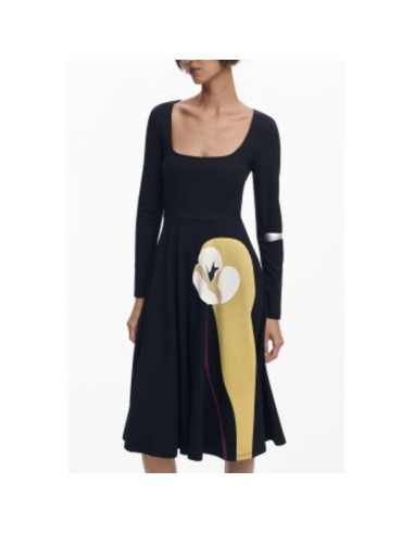 DESIGUAL VESTIDO 25WWVK29_NG NEGRO (W)