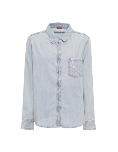 GUESS CAMISA Q4BH04D5K99_DE DENIM (W)