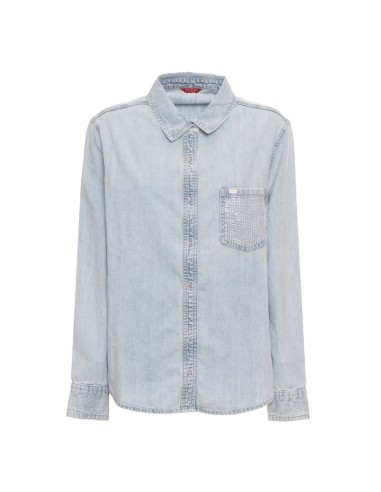 GUESS CAMISA Q4BH04D5K99_DE DENIM (W)