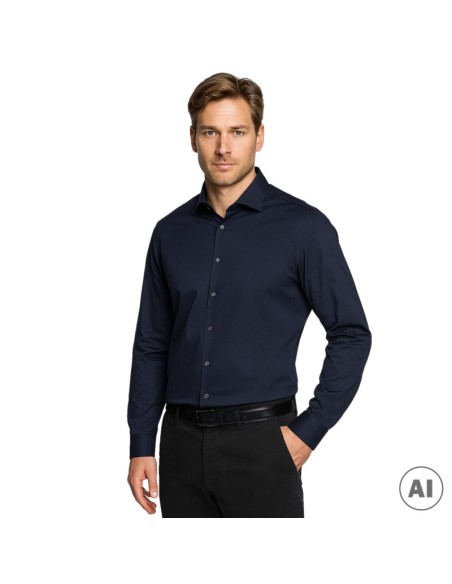 CALVIN KLEIN CAMISA K10K108229_MAR MARINO (M)