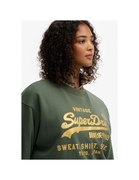 SUPERDRY SUDADERA W2012399A_VE VERDE (W)
