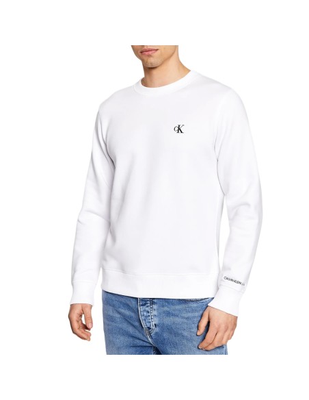 CALVIN KLEIN SUDADERA BLANCO - J30J314536_BL