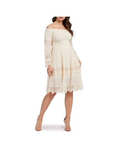 GUESS VESTIDO W2YK90WE340_CRU CRUDO (W)