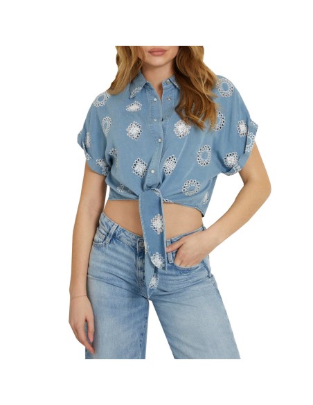 GUESS CAMISA W4GH34D5CD1_AZ AZUL (W)