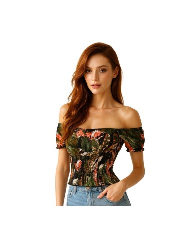 GUESS CAMISA Q3YH15WERQ1_EST ESTAMPADO MULTICOLOR (W)