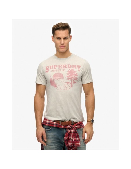 SUPERDRY CAMISETAS M1012177AHIZ GRIS (M)