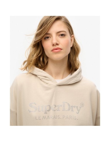 SUPERDRY SUDADERA W2012436A2PQ BEIGE (W)