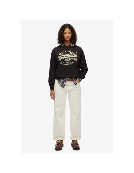 SUPERDRY SUDADERA W2012399A_NG NEGRO (W)