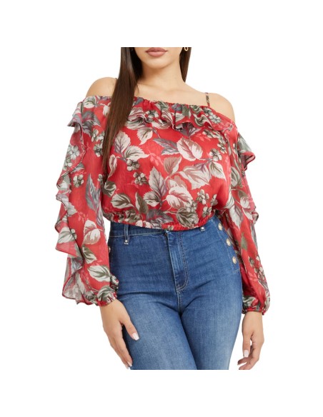 GUESS CAMISA W3BH37WCWF2_EST ESTAMPADO MULTICOLOR (W)