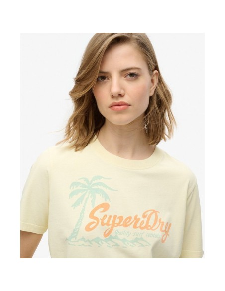 SUPERDRY CAMISETAS W1011614AQUD AMARILLO (W)