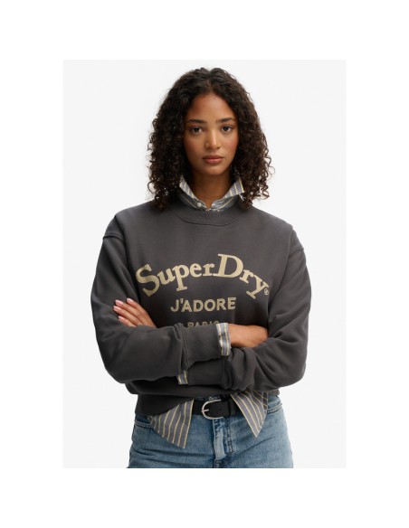 SUPERDRY SUDADERA W2012395A_NG NEGRO (W)