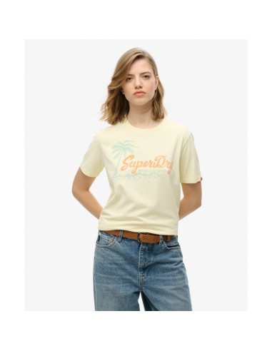 SUPERDRY CAMISETAS W1011614AQUD AMARILLO (W)