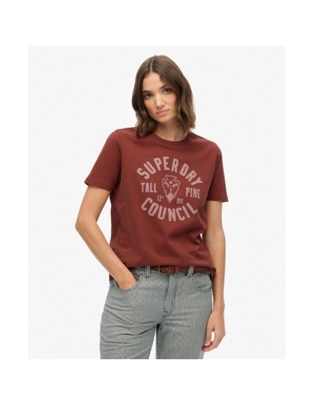 SUPERDRY CAMISETAS W1011762A8DS MARRON (W)
