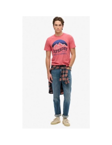 SUPERDRY CAMISETAS M1012122A6EX ROJO (M)