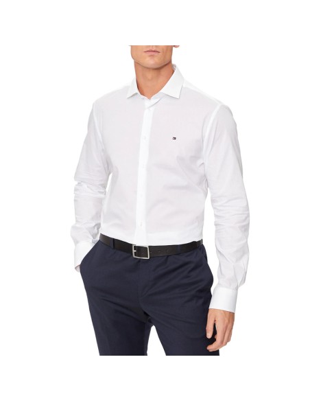 TOMMY HILFIGER CAMISA MW0MW38347_BL BLANCO (M)