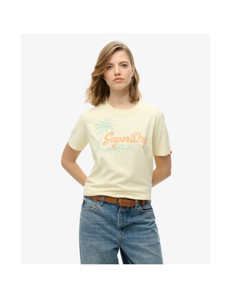 SUPERDRY CAMISETAS W1011614AQUD AMARILLO (W)