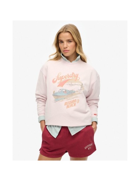 SUPERDRY SUDADERA W2012247AD7F ROSA (W)