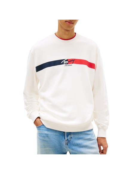 TOMMY HILFIGER SUDADERA DM0DM23019_CRU CRUDO (M)