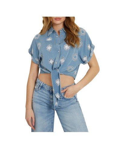 GUESS CAMISA W4GH34D5CD1_AZ AZUL (W)