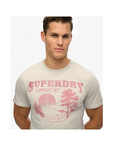 SUPERDRY CAMISETAS M1012177AHIZ GRIS (M)
