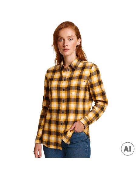 TOMMY HILFIGER CAMISA XW0XW02099_MULTI MULTICOLOR (W)