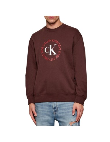 CALVIN KLEIN SUDADERA LV14RE250G_MA MARRON (M)