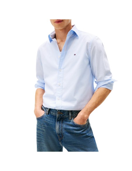 TOMMY HILFIGER CAMISA MW0MW41399_AZ AZUL (M)