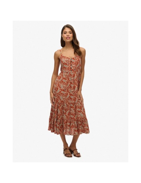 SUPERDRY VESTIDO W8012030AI9H MARRON (W)